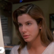 Antisocial remote worker Angela Bennett (Sandra Bullock) stares at her screen.